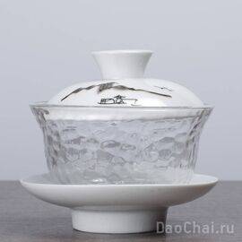 Гайвань 150мл, стекло, фарфор (5078)-