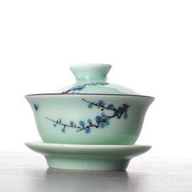 Гайвань 150мл “Слива Мэй”, фарфор (500214)-