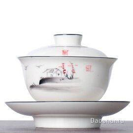 Гайвань 170мл «Сельский пейзаж», фарфор (50098)-