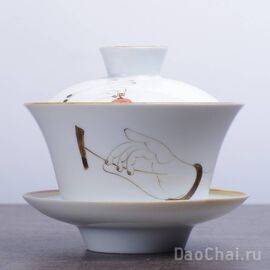 Гайвань 275мл "Мудра", фарфор, ручная роспись (5069)-