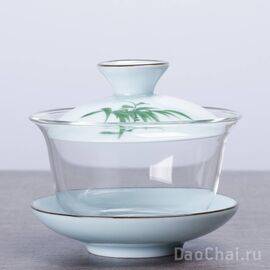 Гайвань 180мл "Бамбук", ручная роспись (5075)-