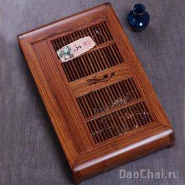 Чабань 52х32см "Пруд с лотосами", палисандр (7045)-