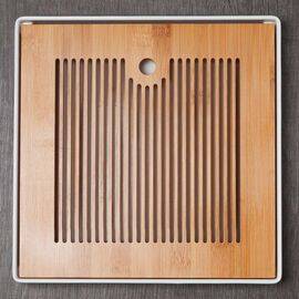 Чабань 24х24см, бамбук,пластик (7100)-