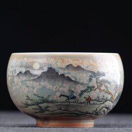 Пиала 115мл "Странники”, керамика из Цзиндечжень (400384)-