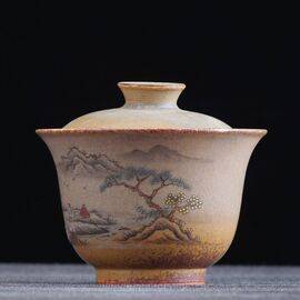 Гайвань 155мл "Чаепитие" цзиндэчжэньский фарфор (400446)-