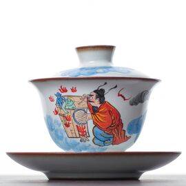 Гайвань 140мл "Чжун Куй - борец с духами", керамика из Цзиндэчжень (400282)-