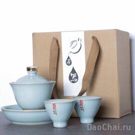 Гайвань   2 пиалы, фарфор жуяо (7397)-