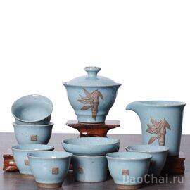 Набор посуды "Бамбук", 10 предметов (7409)-