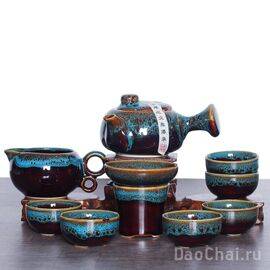 Набор посуды «Кюсю», 9 предметов, обливная керамикаь (7432)-