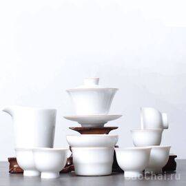 Набор посуды, 10 предметов, фарфор бинъюй (7436)-