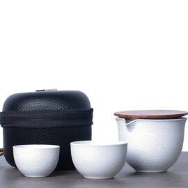 Офисно-походный набор посуды, керамика, дерево (7445)-