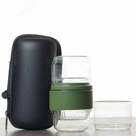 Дорожный набор, колба, 2 пиалы (7495)-