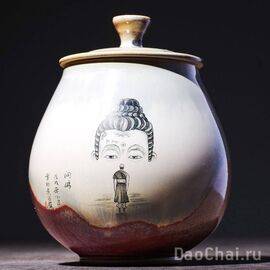 Чайницы 350мл «Будда», цзиндэчжэньская роспись (87211)-