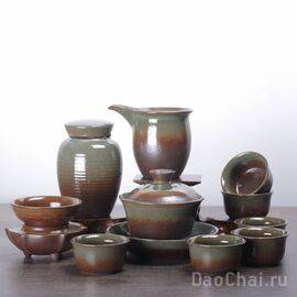 Набор посуды, 11 предметов, керамика (7385)-