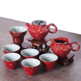 Набор посуды "Теммоку", 11 предметов, керамика (7458)-