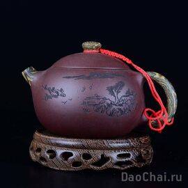 Чайник "Сплеленная глина" 180мл (жи ни)-
