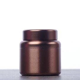 Баночка для хранения чая 70мл, металл, коричневая (87286)-