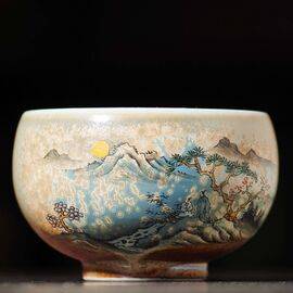 Пиала 110мл, фарфор из Цзиндэчжень (400225)-