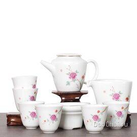 Набор посуды "Цветение", 10 предметов (7453)-