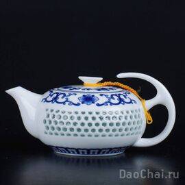 Чайник 300мл, рисовый фарфор (7722)-