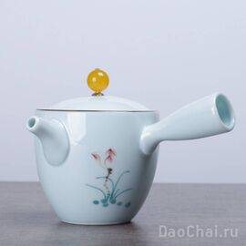 Чайник 170мл "Лотос", ручная роспись (7725)-