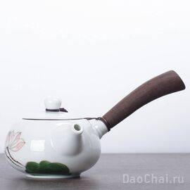 Чайник 195мл "Лотос", фарфор, ручная роспись (7734)-