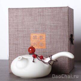 Чайник 140мл, фарфор белая яшма (7739)-