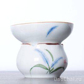 Сито с подставкой "Голубой цветок", ручная роспись (81434)-