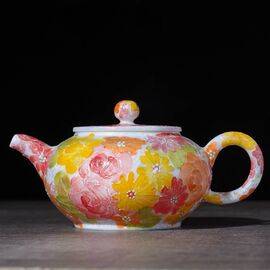 Чайник 155мл, фарфор из Цзиндэчжэнь (77182)-