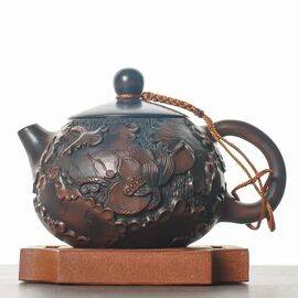 Чайник 205мл "Лотосовый пруд", цзяньшуйская керамика (76530)-