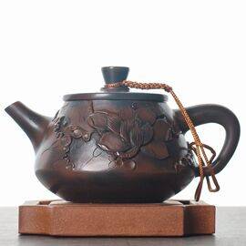 Чайник 185мл "Лотосовый пруд", цзяньшуйская керамика (76531)-