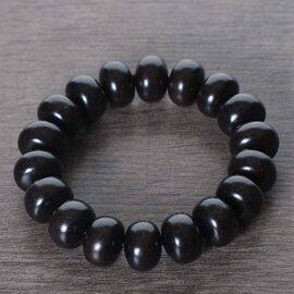 Браслет на запястье 15мм, черный сандал (99136)-