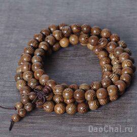 Четки 108 бусин, 10мм,  венге (99111)-