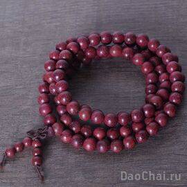 Четки 108 бусин, 8мм, амарант (99105)-