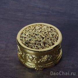 Малая курильница сянлу, сплав томпак, 6,5см (9545)-