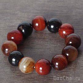 Браслет 18мм, агат (99108)-