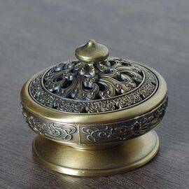 Малая курильница сянлу «Лотосы», томпак (950113)-