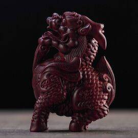 Фигурка "Цилинь" высота 5,9см, пурпурный сандал (98020)-