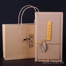 Подарочная коробка "organik" (коробка на 2 ячейки: пакет)-