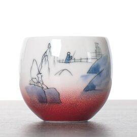 Пиала 85мл "Мостик", ручная роспись (52585)-