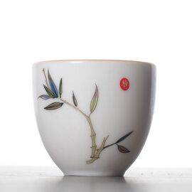 Пиала 75мл «Бамбук», фарфор байцы, шелкография (52729)-