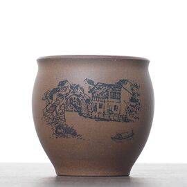 Пиала 100мл "Мостик", глина (52739)-