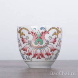 Пиала 80мл, фарфор, эмаль (51710)-