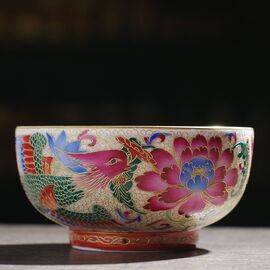 Пиала 125мл "Феникс", техника фаланцай и цинхуа (52677)-