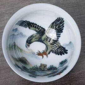 Пиала 115мл "Парящий орел", глазурь Цзилань (52751)-