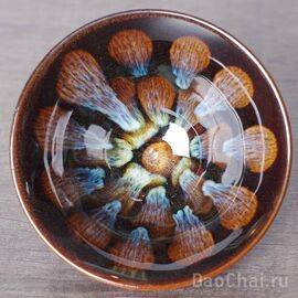 Пиала 100мл "Панцирь черепахи", обливная керамика (51852)-