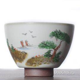 Пиала 85мл, жу яо, ручная роспись (51973)-