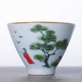 Пиала 55мл "Пейзаж", ручная роспись (51778)-