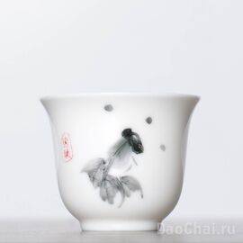 Пиала 65мл "Золотая рыбка", ручная роспись (51910)-