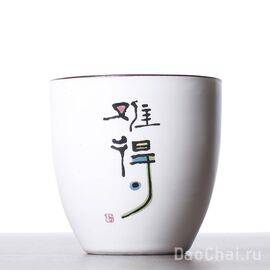 Пиала 100мл «Выдающийся», фарфор, селадон (52027)-